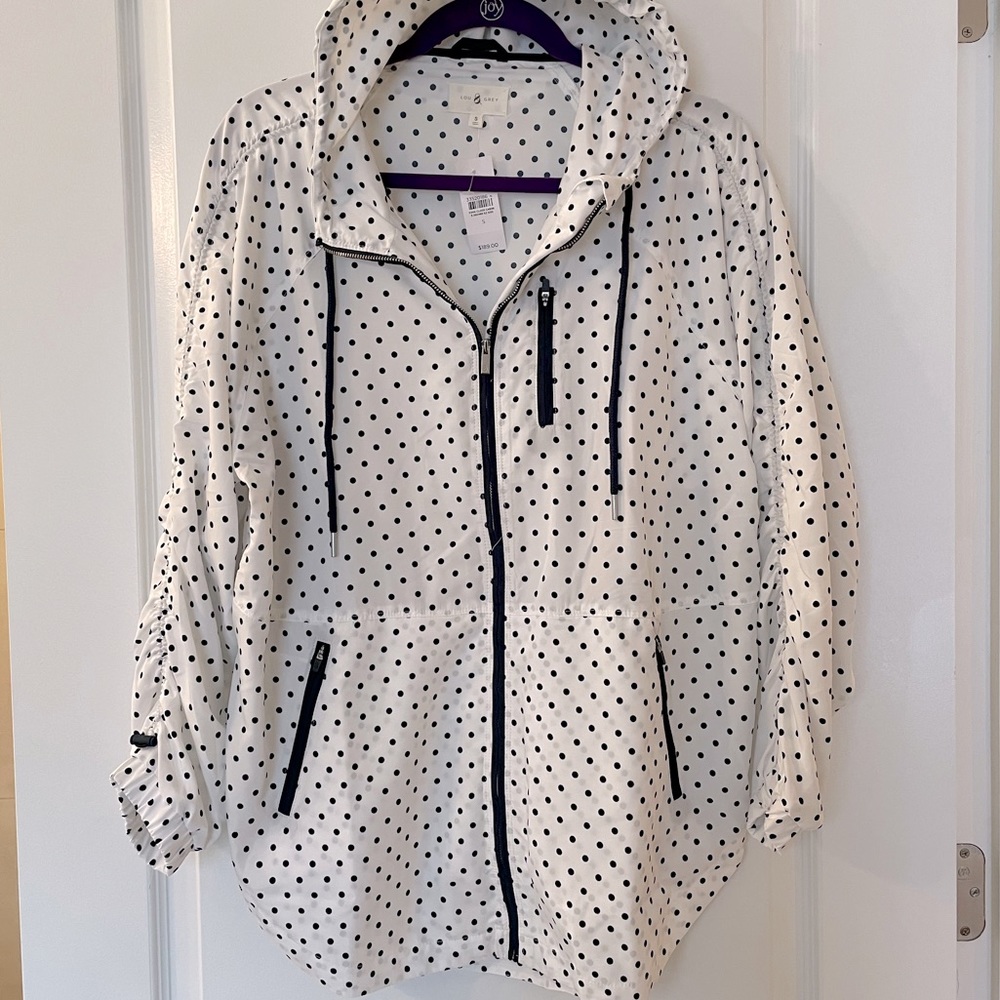 Lou & Grey Polka Dot Windbreaker Jacket